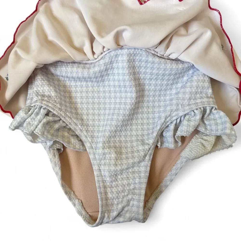 Petit Main Strawberry One-Piece Swimsuit Toddler Girls Size 110cm (4T–5T)